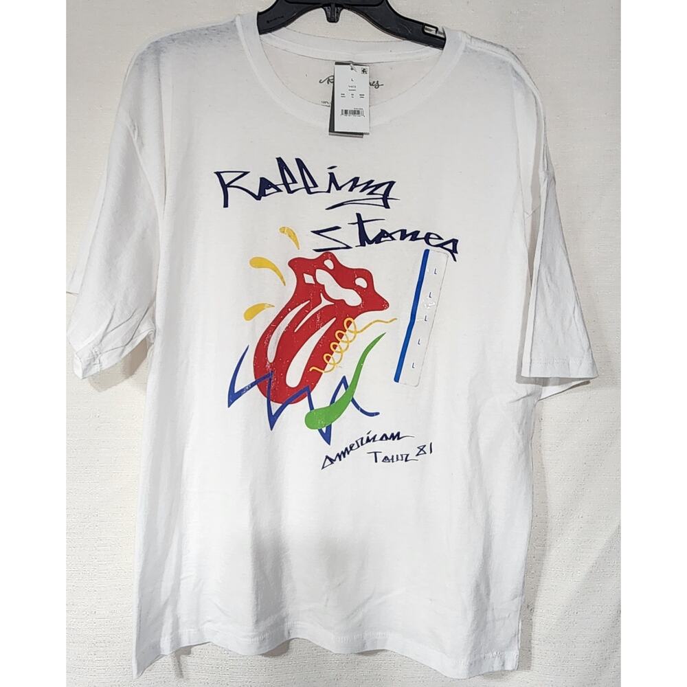 Rolling stones U.S tour shirt men's Large faded